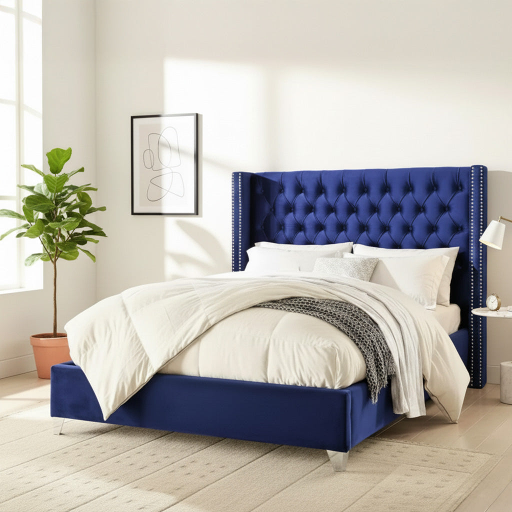 Milli Wingback Chesterfield Bed – AQ Beds
