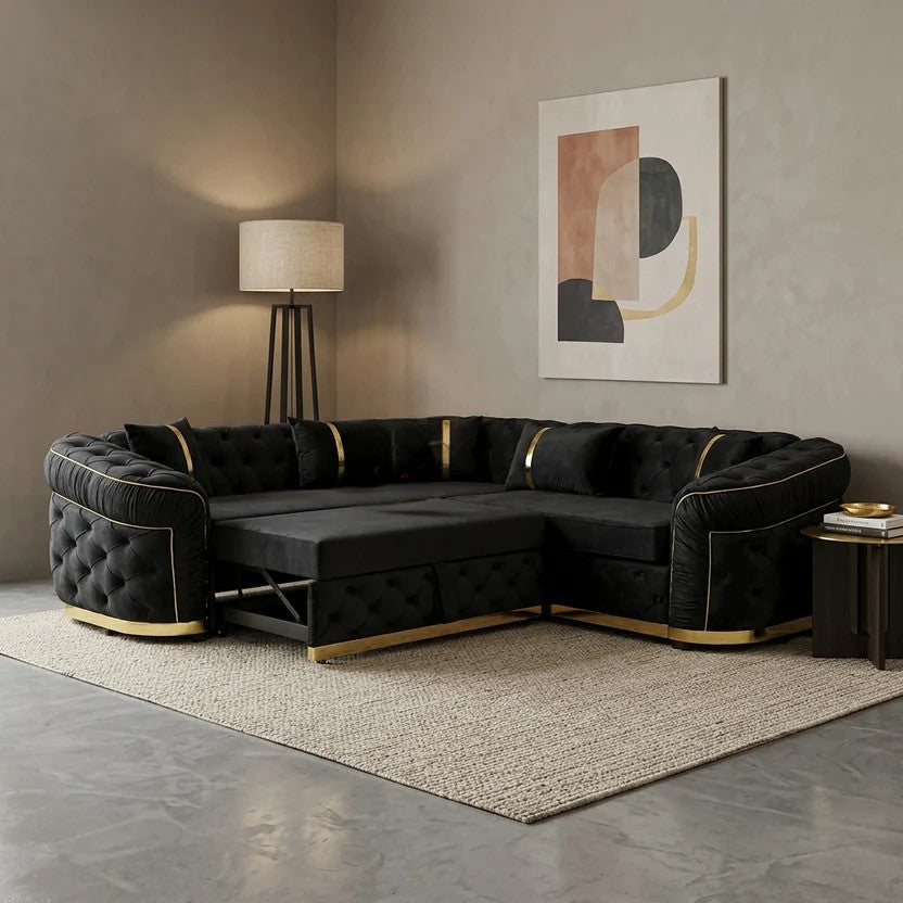 Chesterfield Toronto Corner Sofa Bed – AQ Beds