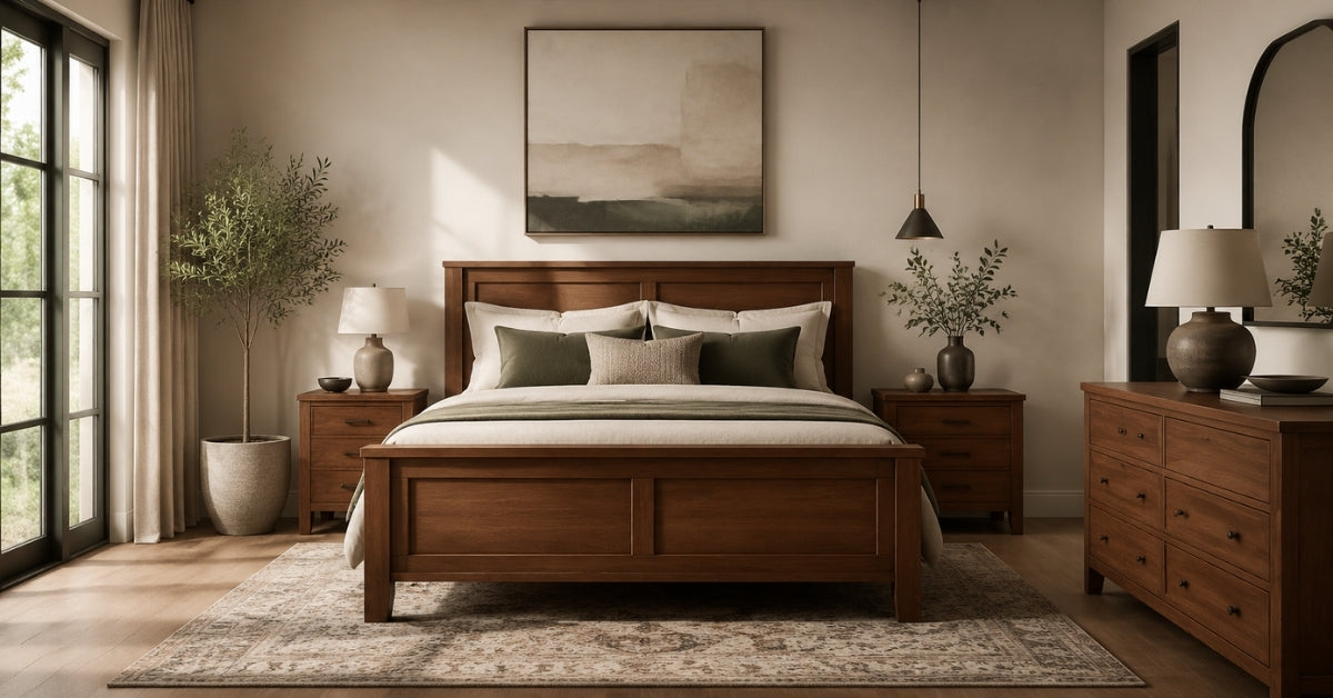 Bedroom Furniture Feels Disconnected? A Footboard Bed Can Pull the Look Together