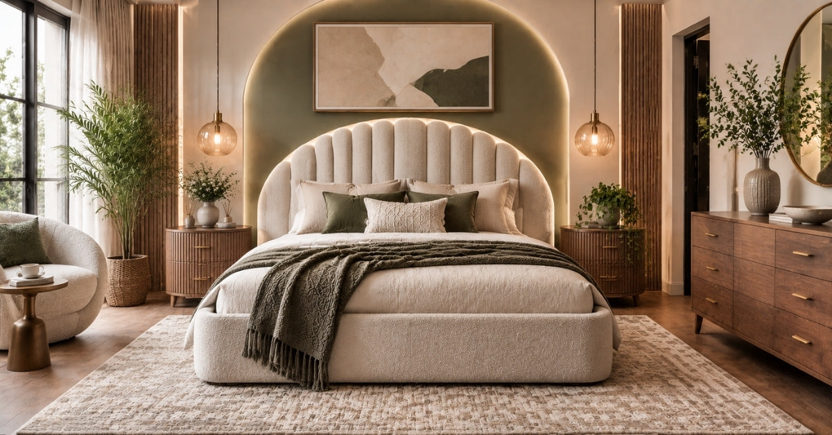 Bedroom Lacks a Focal Point? A Statement Bed Can Fix the Layout