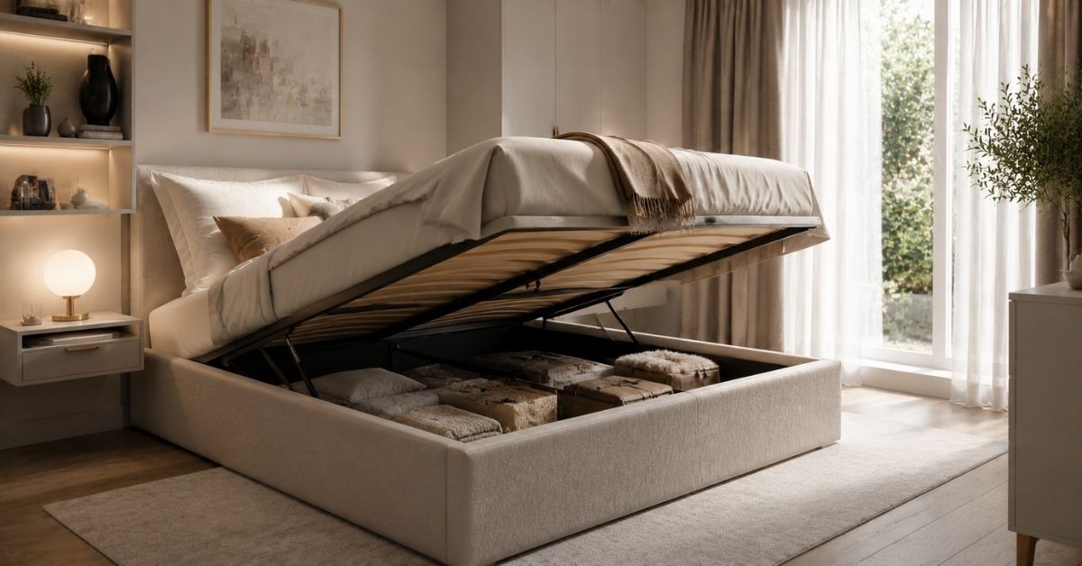 Small Flat With Limited Storage? An Ottoman Bed Can Reduce Bedroom Clutter