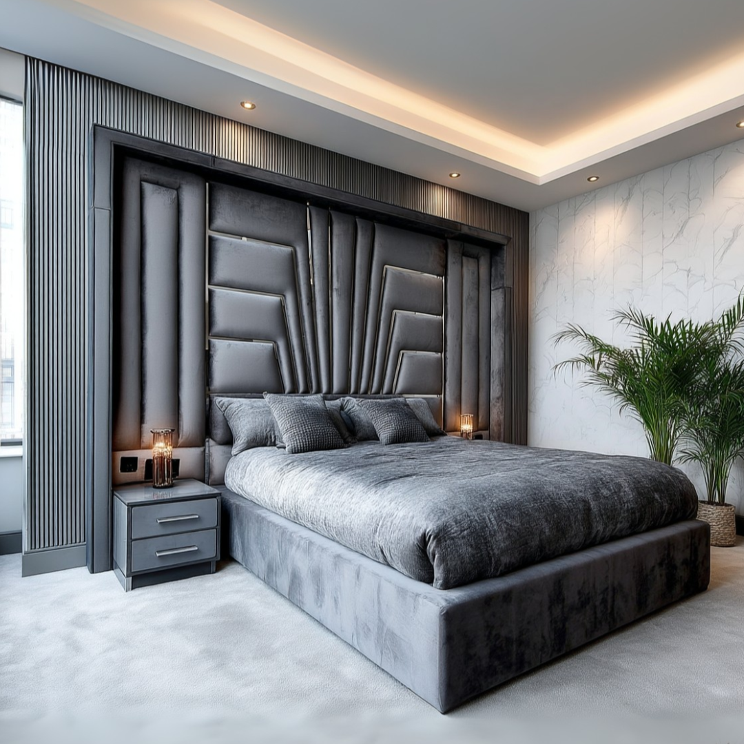 Obsidian Elegance Bed