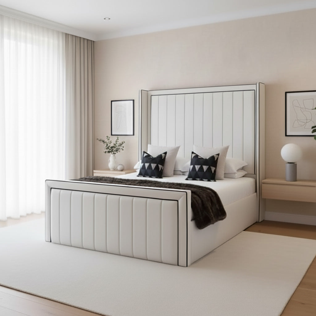 Tokyo Wingback Footboard Bed
