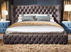 Rehan Chesterfield wingback bed