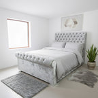 Sleigh Divan Ottoman Bed