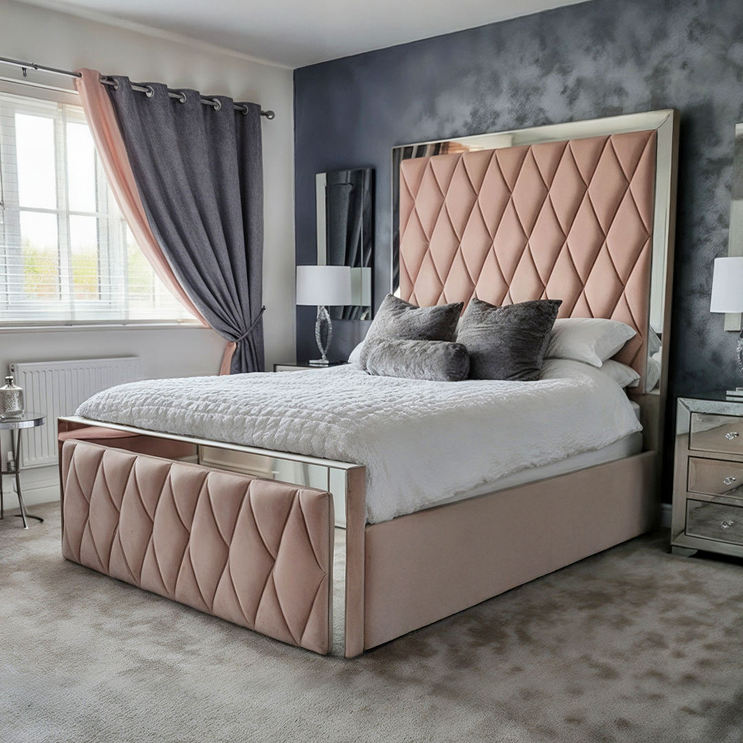 Diamond Mirror Luxury Bed