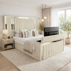 Panel Mirror Tv Bed