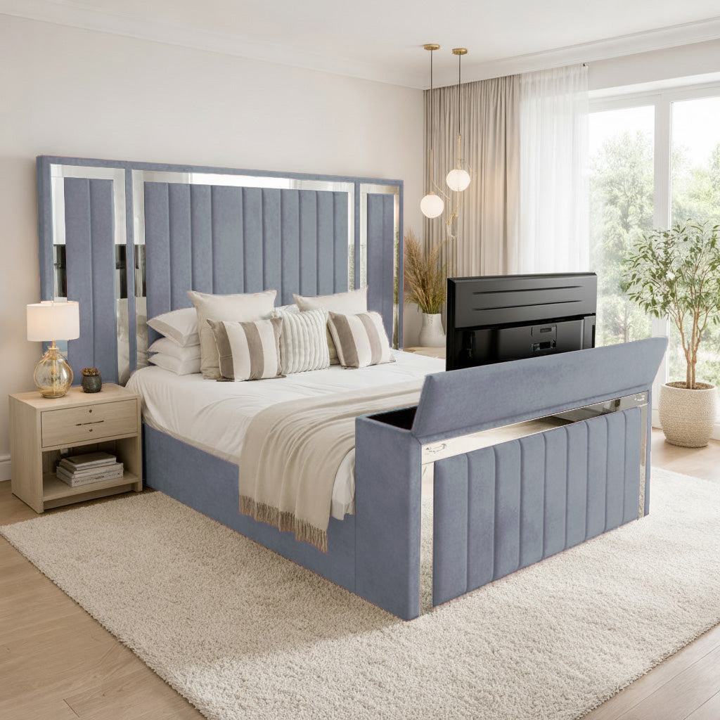 Panel Mirror Tv Bed