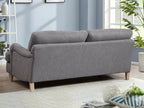 Belvadere 3 Seater Fabric Sofa – Grey