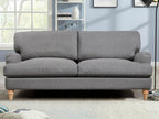 Belvadere 3 Seater Fabric Sofa – Grey