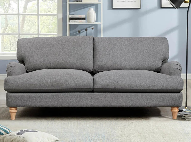 Belvadere 3 Seater Fabric Sofa – Grey