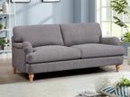 Belvadere 3 Seater Fabric Sofa – Grey