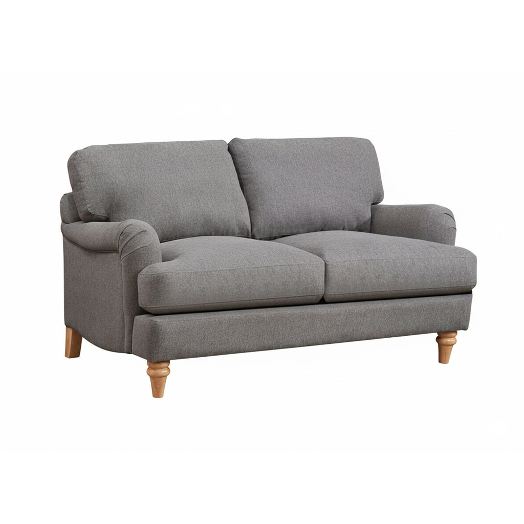 Belvadere 2 Seater Fabric Sofa – Grey