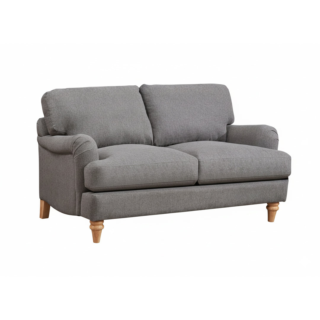 Belvadere 2 Seater Fabric Sofa – Grey