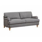 Belvadere 3 Seater Fabric Sofa – Grey
