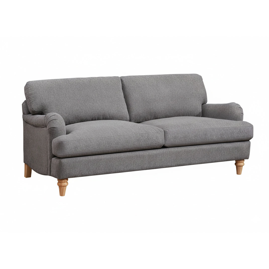 Belvadere 3 Seater Fabric Sofa – Grey