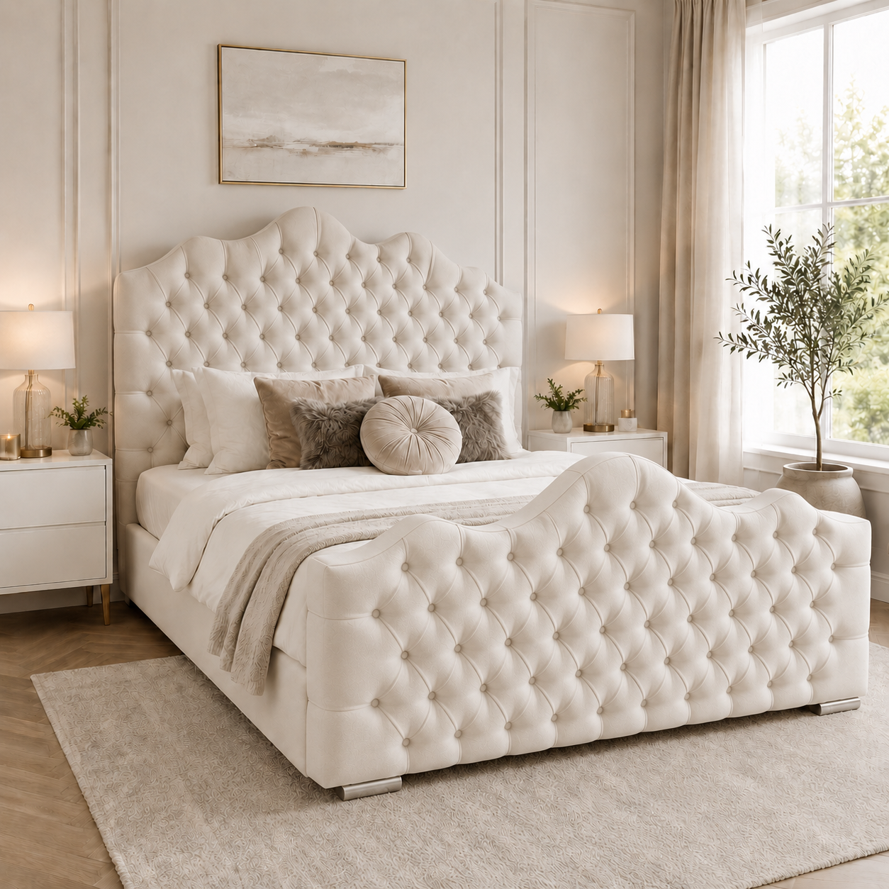 Belvoi Chesterfield Bed