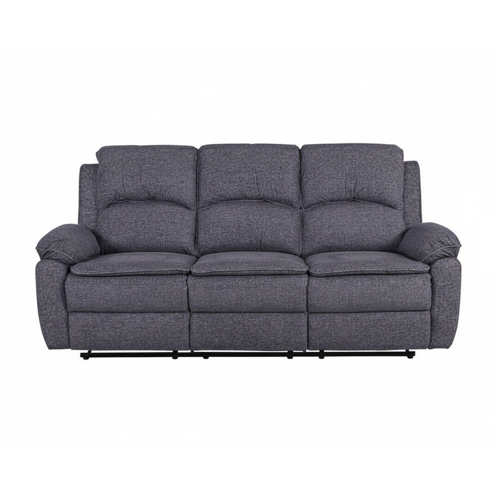 Bronte 3 Seater Recliner Sofa – Grey