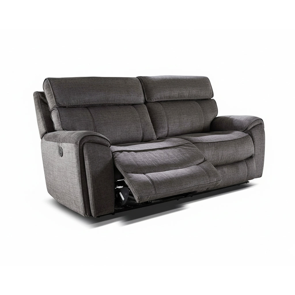 Brooklyn 3 Seater Recliner Sofa Grey