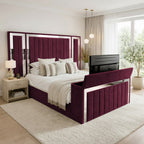 Panel Mirror Tv Bed