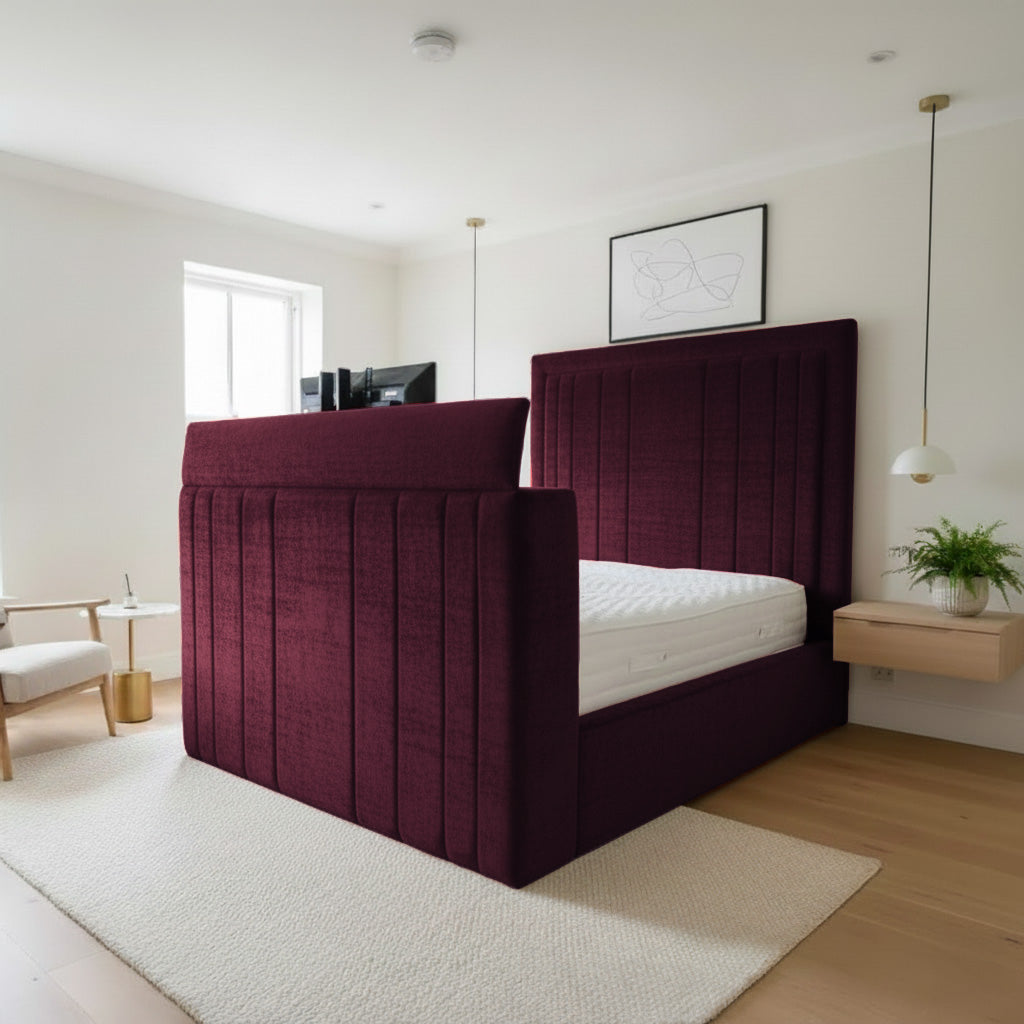chenille-burgandy