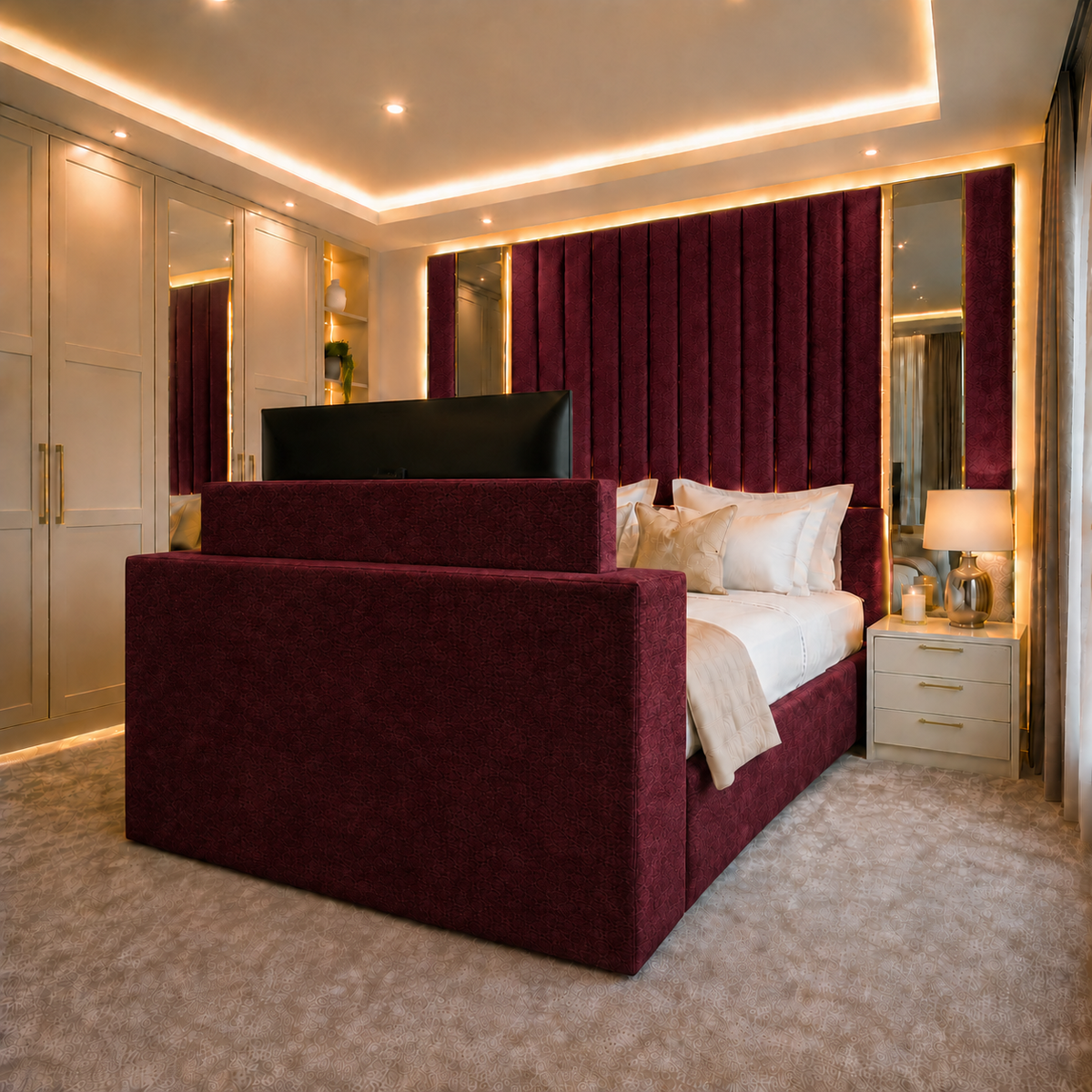 The Alabaster TV Bed