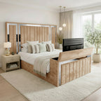Panel Mirror Tv Bed