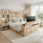 Panel Mirror Tv Bed