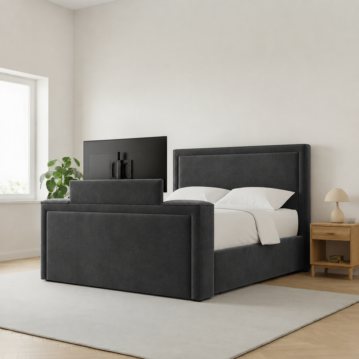 Plain Strip TV Bed