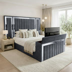 Panel Mirror Tv Bed