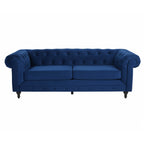 Chesterfield 2 Seater – Plush Blue