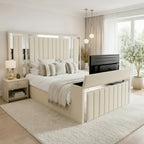 Panel Mirror Tv Bed