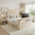 Panel Mirror Tv Bed