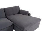 Andrea RHF Corner Sofa – Charcoal Grey