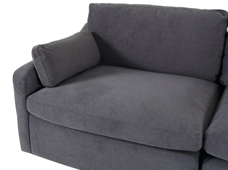 Andrea RHF Corner Sofa – Charcoal Grey