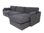 Andrea RHF Corner Sofa – Charcoal Grey