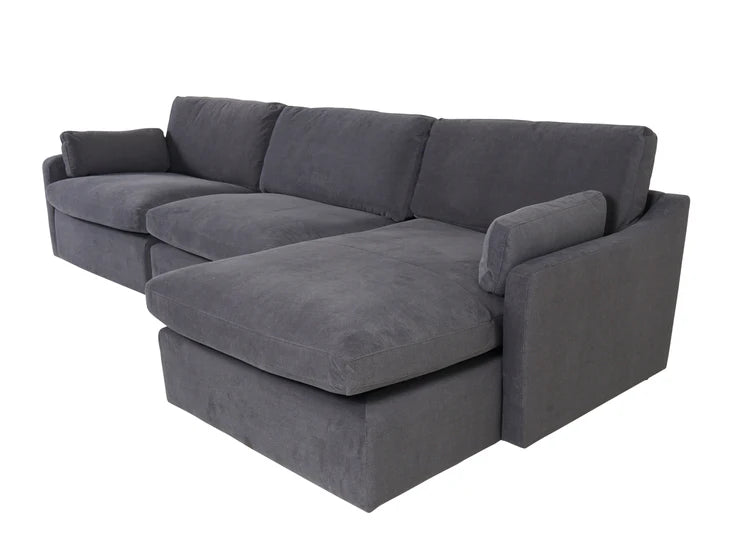 Andrea RHF Corner Sofa – Charcoal Grey