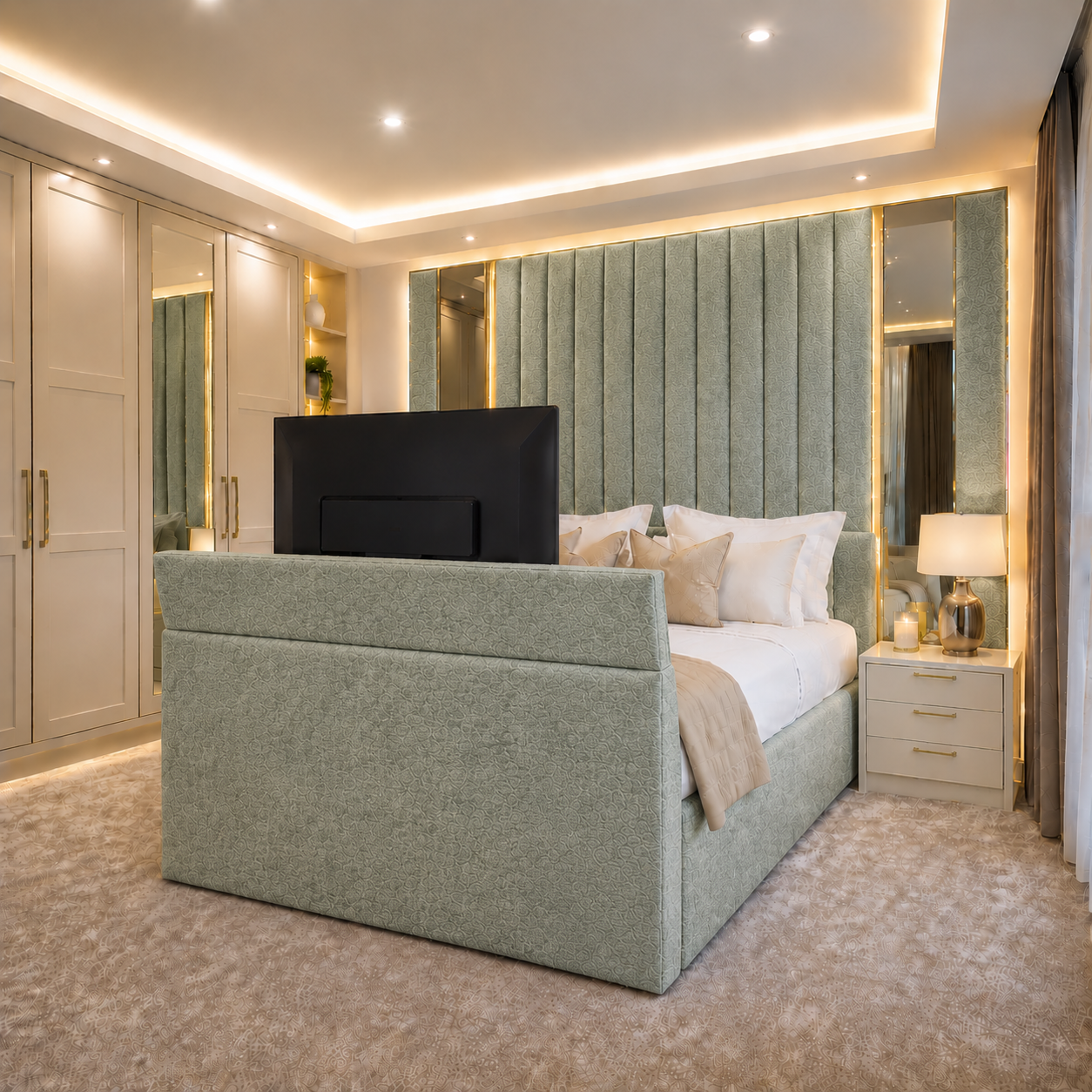 The Alabaster Tv Bed