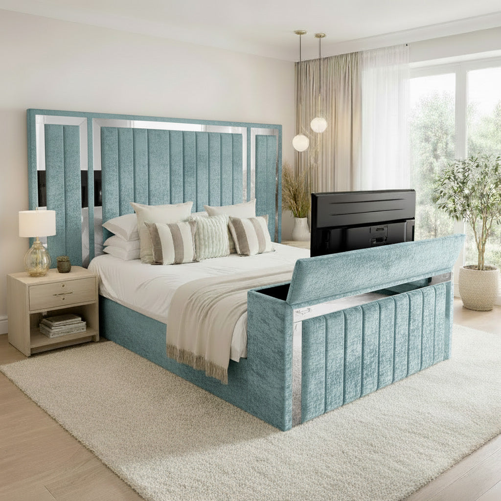 Panel Mirror Tv Bed