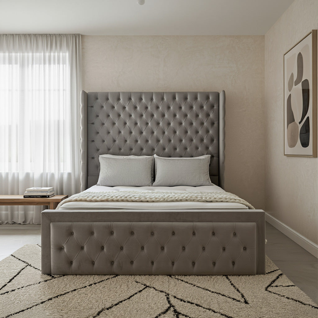 Empress Wing Chesterfield Bed