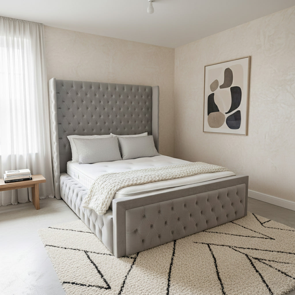 Empress Wing Chesterfield Bed