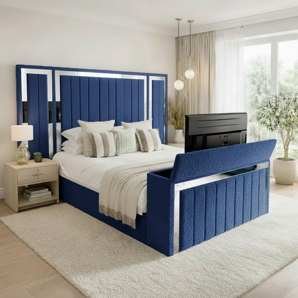 Panel Mirror Tv Bed