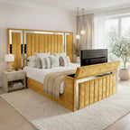 Panel Mirror Tv Bed