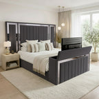Panel Mirror Tv Bed