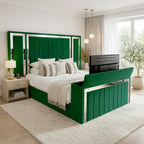 Panel Mirror Tv Bed