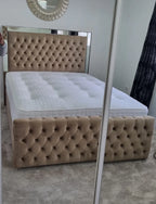 Kristy Mirror Chesterfield Bed