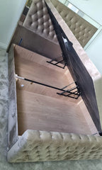 Kristy Mirror Chesterfield Bed