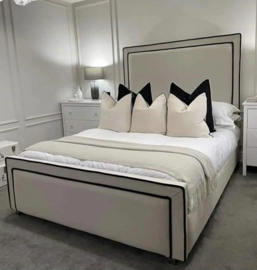 Plain Strip Divan Bed