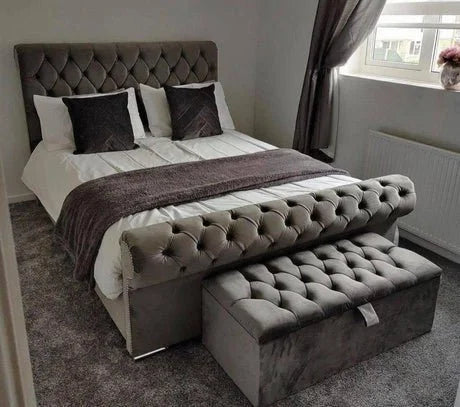 Sleigh Chesterfield Bed
