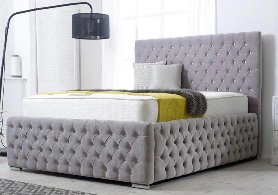 Maya Luxury Chesterfield Button Bed